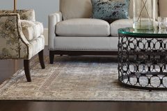 hand-knotted-rug in living room